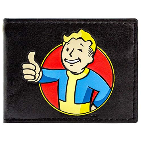 Preisvergleich Produktbild Bethesda Fallout 4 Vault Boy Thumbs Up Schwarz Portemonnaie Geldbörse