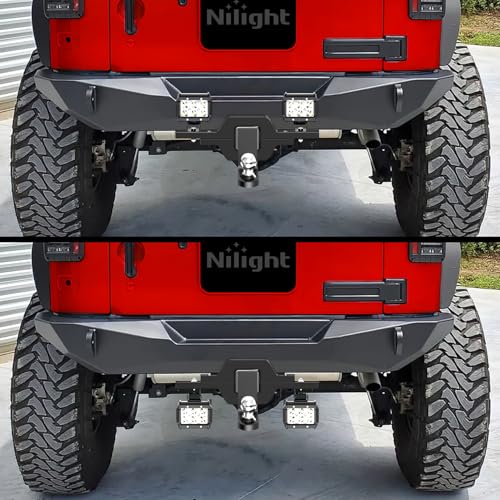 Image of Nilight 1-1 /4 inch Towing Hitch Receiver Mount Bracket for Truck Trailer RV SUV Pick Up fit Dual LED Work Light Reverse Rear Back Up Off Road Lights(Towing Hitch Receiver Mount Bracket) Without Light