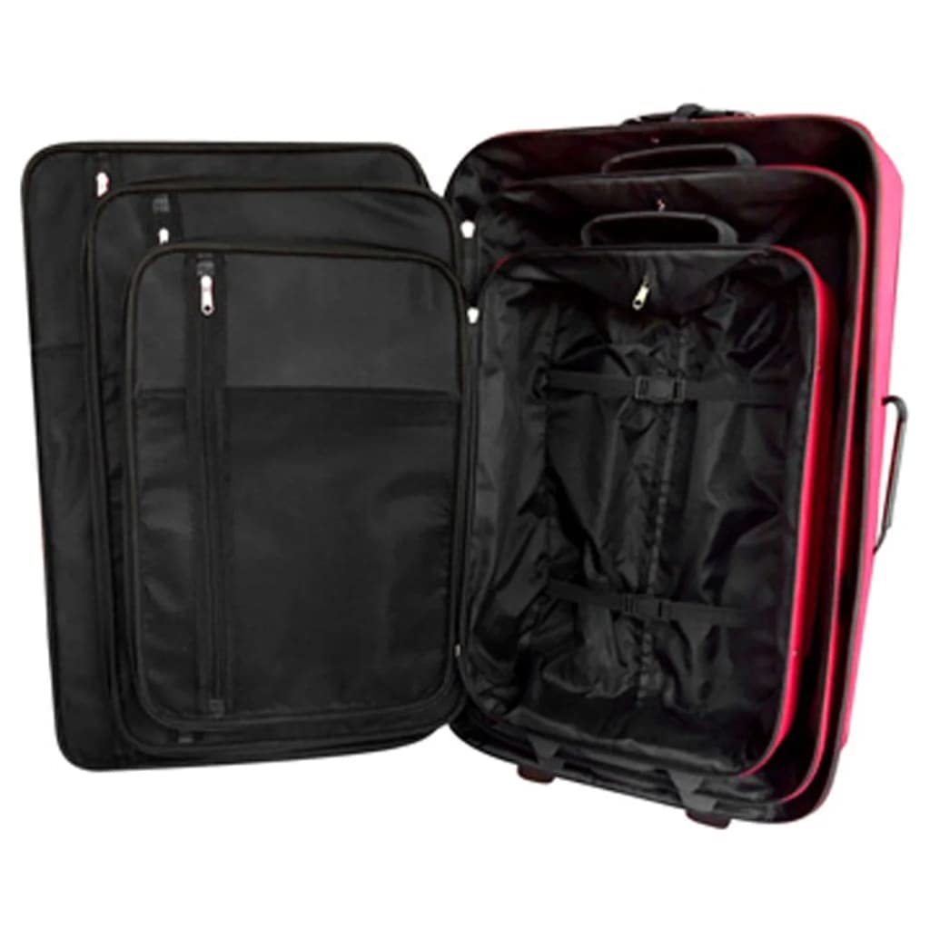 vidaXL Set de Valises 5 pcs Trolley Sac de Voyage Bagages Trousse de Toilette