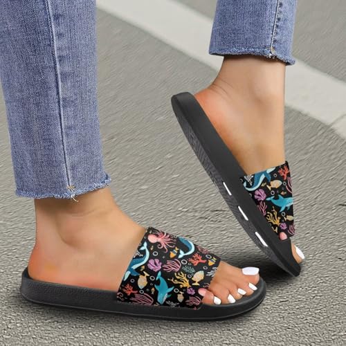 JoyLamoria Women Animal Design Slides House Sandals for Cloud Slippers Thick Sole Cushioned Non-Slip Bathroom Pool Beach Summer4