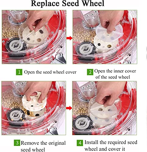 Sembradora manual ajustable para jardinería y huerto miniatura 5