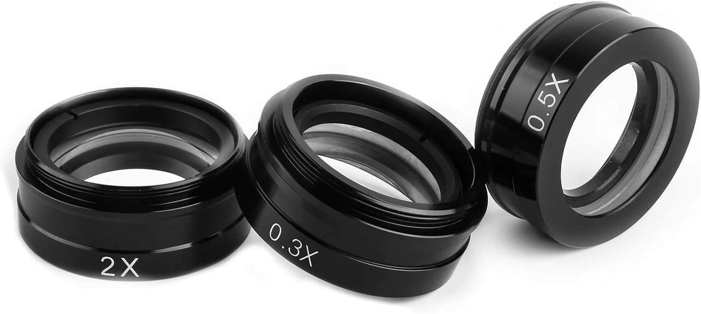 0.3X .5X .75X 2X 42mm取り付けネジ プロフェッショナル単眼顕微鏡補助対物レンズ 10A 120x 180x 30