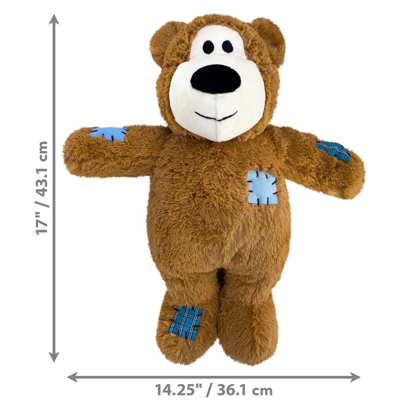 KONG Wild Knots Jumbo Bear Hundespielzeug, sortiert
