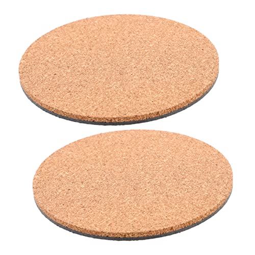 IWOWHERO Cork Material Round Flowerpot Mat Plant Coaster Garden Pot Tray Leakproof Durable