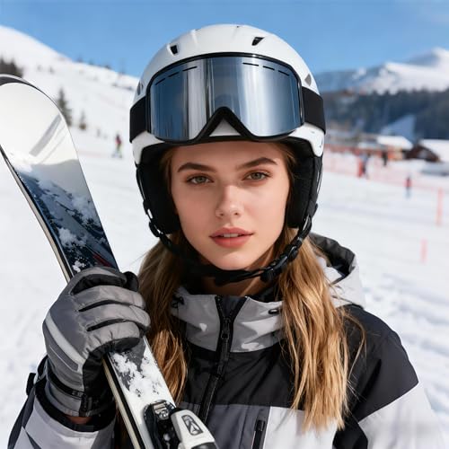 Lunettes de ski OTG anti-poussière et coupe-vent pour sport d'hiver