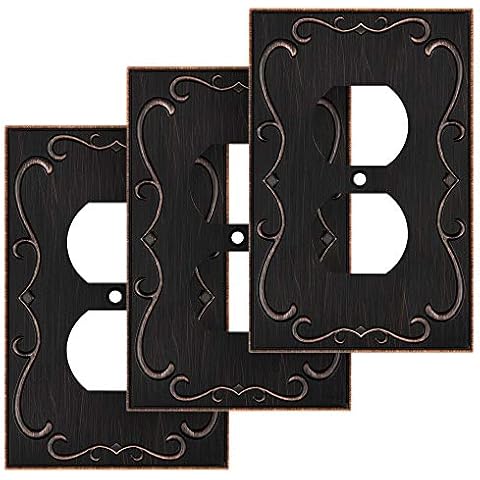 Elegant French Cabriole Wall Plates, 3 Pack Cover