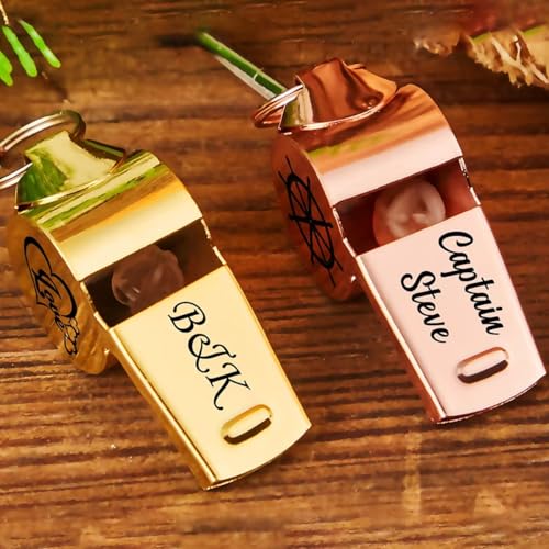 Silbatos deportivos personalizados de acero inoxidable miniatura 4