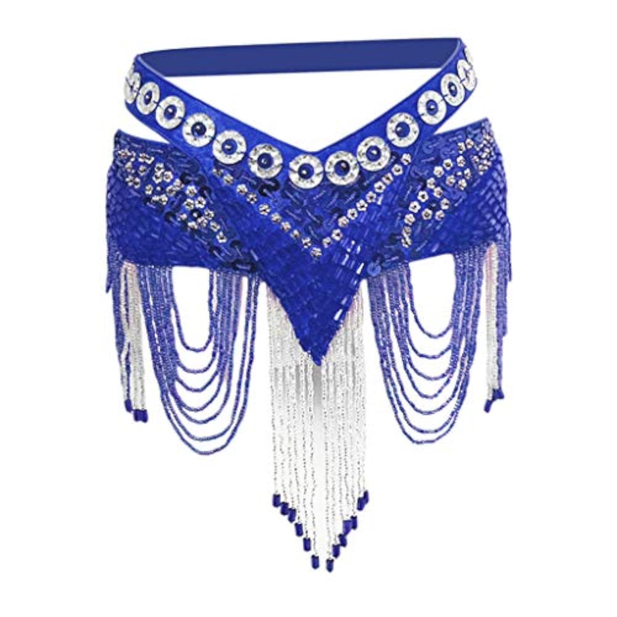 Dark Blue Belly Dance Waist Chain Belt, Elegant Accessory