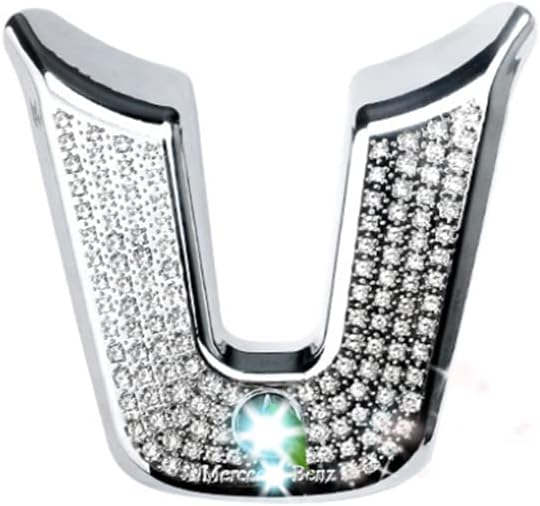 Bling Interior Accessories Fit for Mercedes Benz 2019-2025 A B Class CLA GLA GLB Modification Rhinestone Crystal Applique Cover (Round Shape Steering Wheel)