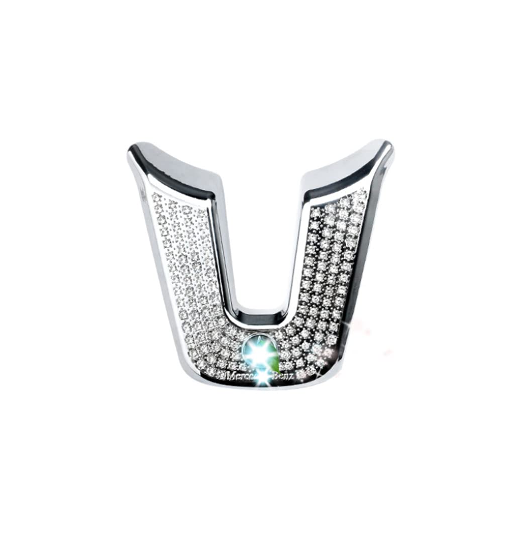 Steering Wheel Bling Accessories Fit for Mercedes Benz Compatible 2020 2021 2022 2023 2024 2025 A Class B Class CLA GLA GLB 250 GLC 300 (Round Shape)
