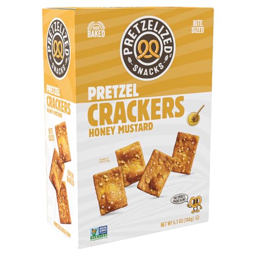 Pretzelized, Honey Mustard Pretzel Crackers, 6.5 Ounce