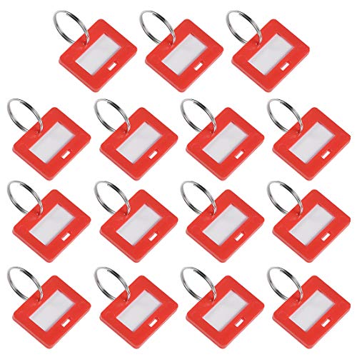 Porte-clés en plastique rouge uxcell 28 x 22 mm contre la perte de vos clés