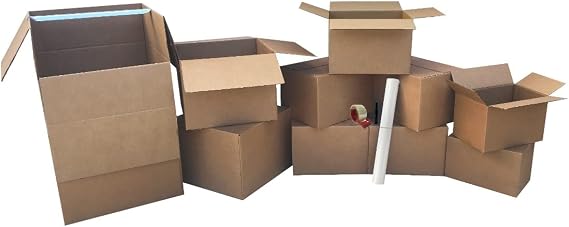 Wardrobe Moving Boxes Kit, Small, Medium, Large & Shorty