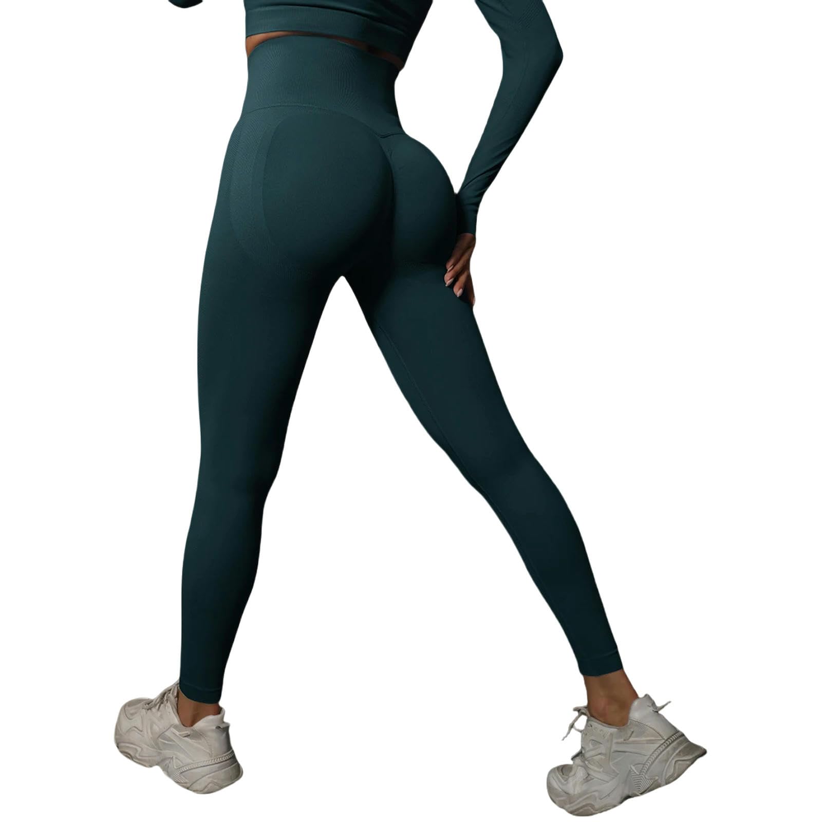 Legginsy dla kobiet UK damskie legginsy do jogi biodra podnoszące legginsy na siłownię bezszwowe spodnie sportowe legginsy do fitnessu z wysokim stanem