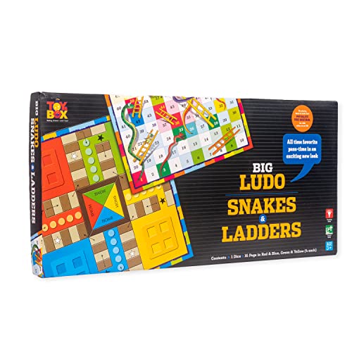 Toysbox Ludo and Snakes & Ladders Big Black Box Classic Board Game to Play with Kids and Adults (B0979CMH2D) Amazon Price History, Amazon Price Tracker