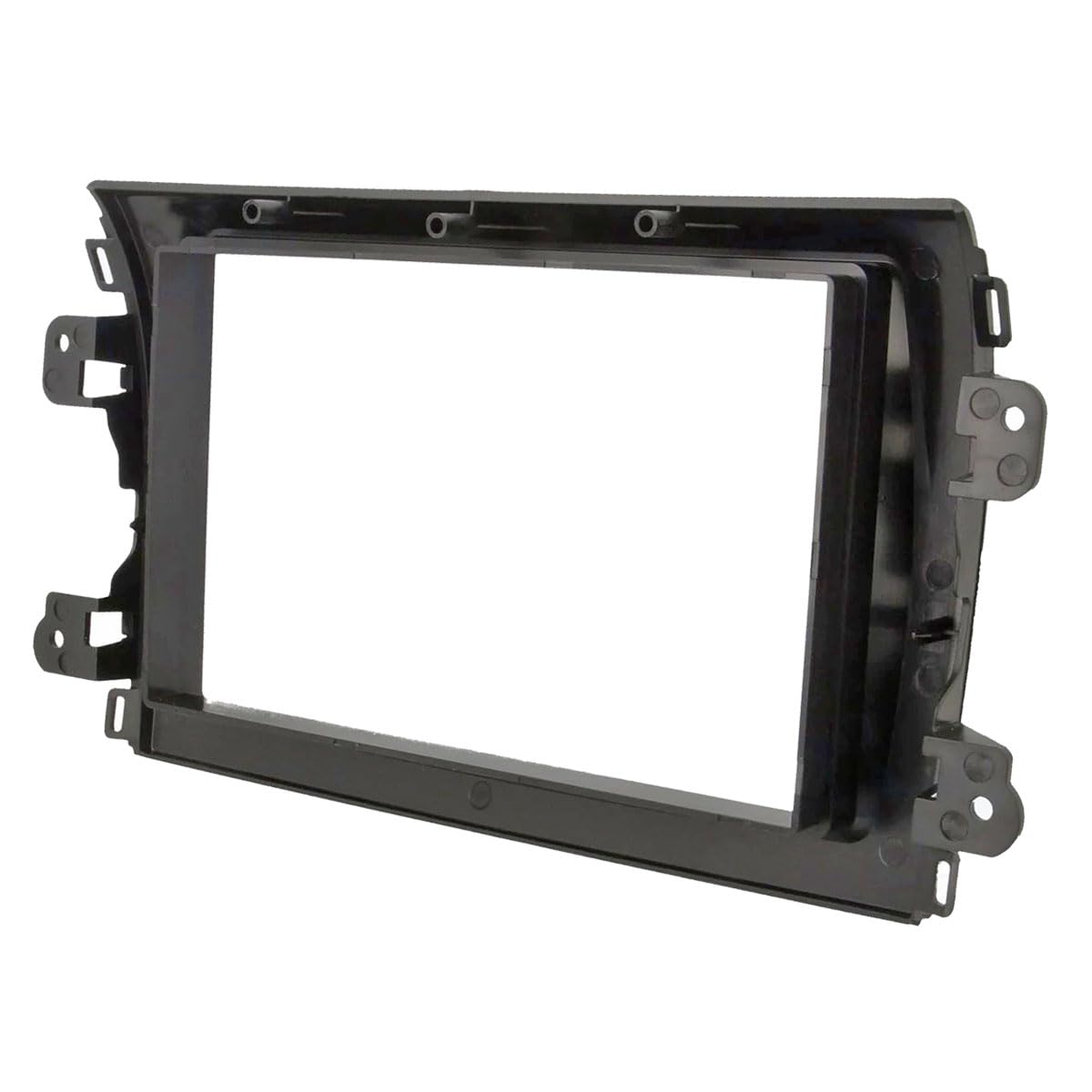 Audioproject A461 – Mascherina autoradio 2 DIN compatibile per Fiat Ducato serie 8 dal 2021 doppio DIN per radio auto, colore nero