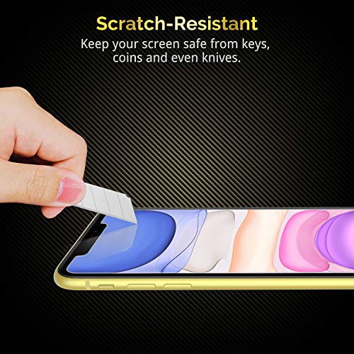 Image of UNBREAKcable Screen Protector for Compatible With iPhone 11 / Compatible With iPhone XR [2 Pack][Easy Installation Frame]Tempered Glass 2.5D Double Defense Premium Tempered Glass for Compatible With iPhone 11 / XR 6.1 inch [Anti-Scratch, Anti-Fingerprint, Bubble Free and Case-Friendly]