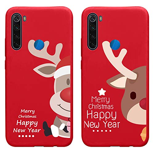 Yoedge Funda para Xiaomi Redmi Note 8[2 Unidades], Silicona Mate Ultra Thin TPU Cubierta Transparente Movil Carcasa Antigolpes Delgado Protector...