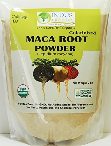 Maca Powder (Mixed), 4 Lb Bag, Gelatanized, Pre-Washed, Premium Quality, Non-GMO, Freshly Packed