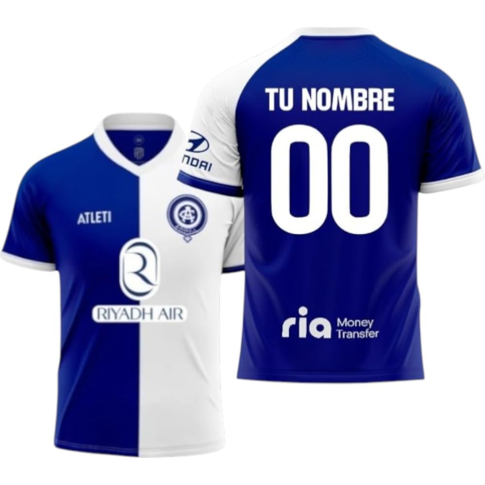 Atletico DE Madrid Camiseta Personalizable Segunda Equipación Temporada 2023-2024 Réplica Oficial - Tallas Adulto
