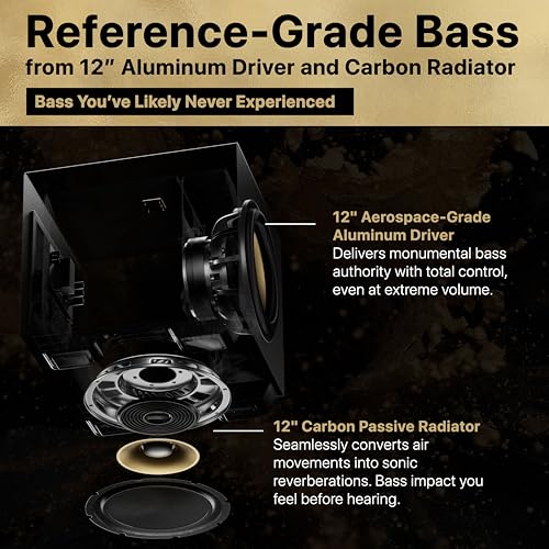 Image of Nakamichi Dragon 11.1.6 Ch Surround System w Dolby Atmos /DTS:X Pro (Pro Cinema Engine), HiFi AMTs, Reference 12 inch Sub, Bipolar Surr, 6 Discrete Height Ch, 3000 Watts Max Output. AVR Grade Soundbar