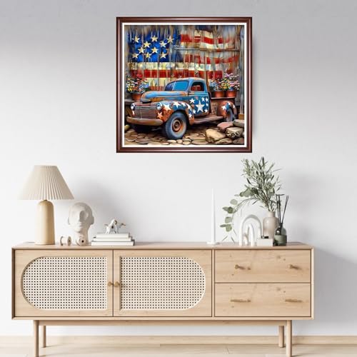 Image of Findvoor Stamped Cross Stitch Kits for Beginner Embroidery Kits for Beginners Adults DIY 11CT Cross Stitch Patterns Needlepoint Kits Crossstitching Kits-Colorful National Flag 18x18 inch