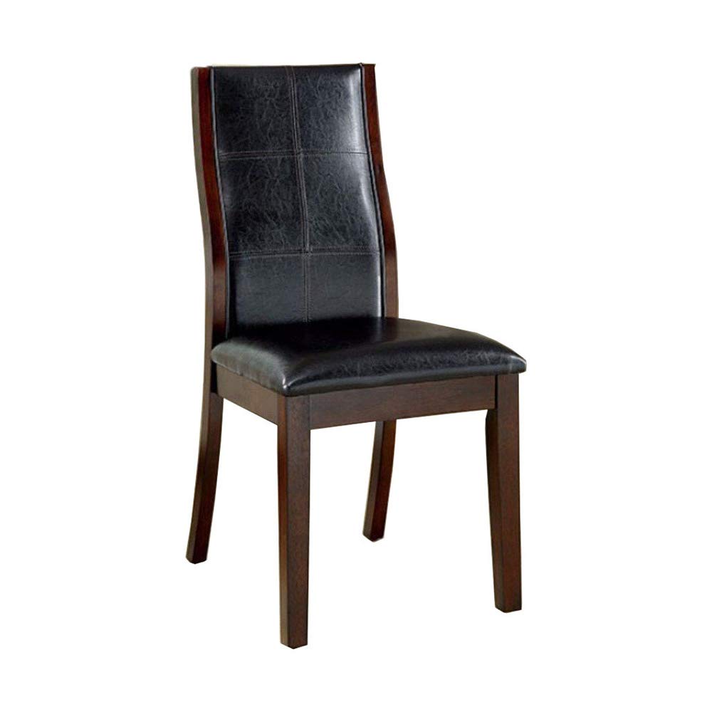 William's Home Furnishing Townsend II Side Chair, Brown Cherry Set Of 2