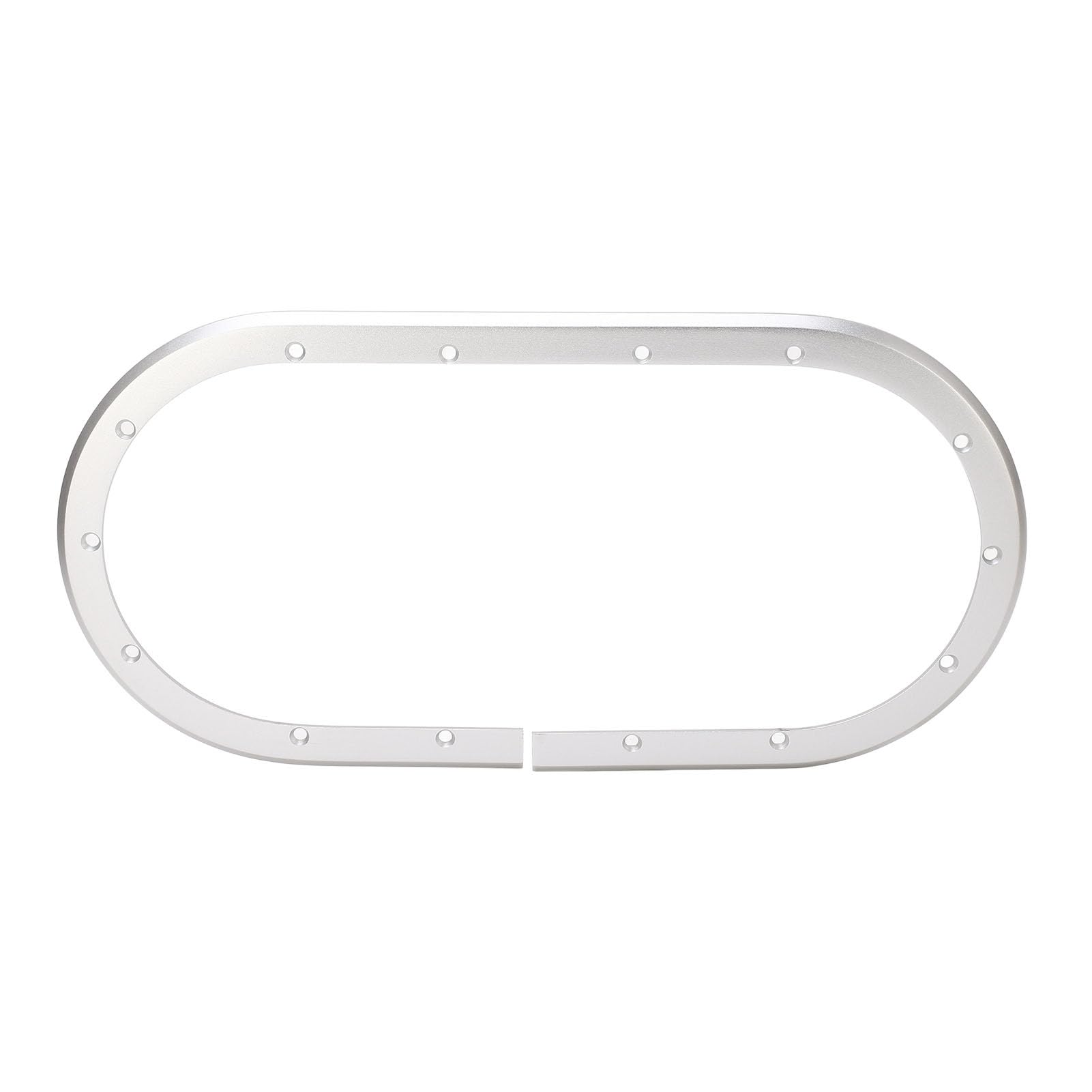 NovelBee Finestra Oblò Ellittica Per Barche E Yacht, Alluminio Con Vetro Acrilico, Apertura 180°, Doppi Fermi, Dimensioni 367x197mm