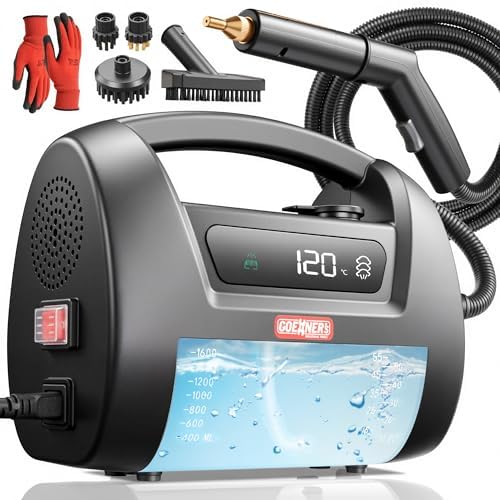 Handheld-Dampfreiniger mit 120°C/3,5Bar Hochdruck für Auto & Haushalt – 20 Sek. Aufheizzeit, Tragbar für Fliesen, Küche, Bad & Auto (Schwarz) Handheld-Dampfreiniger mit 120°C/3,5Bar Hochdruck für Auto & Haushalt – 20 Sek. Aufheizzeit, Tragbar für Fliesen, Küche, Bad & Auto (Schwarz)