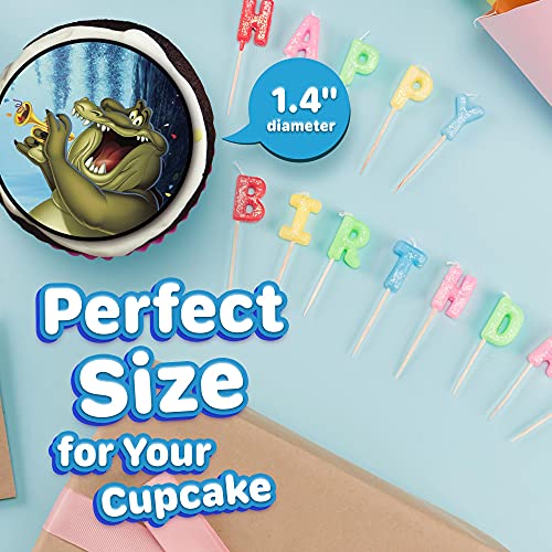 30 x Edible Cupcake Toppers – Enchanted Princess and Frog Party Collection of Edible Cake Decorations | Edible Wafer Sheet - Thumbnail 4