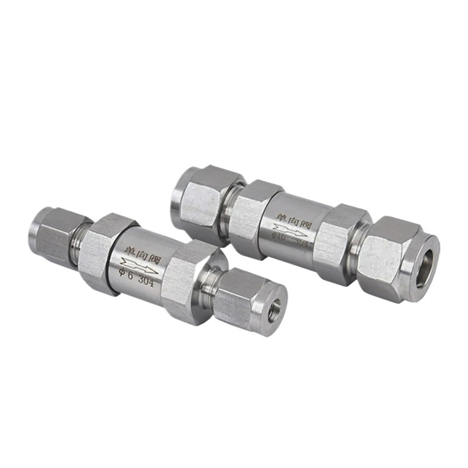 Clapet anti-retour tube 1/2 valve unidirectionnelle inox 304 gaz eau