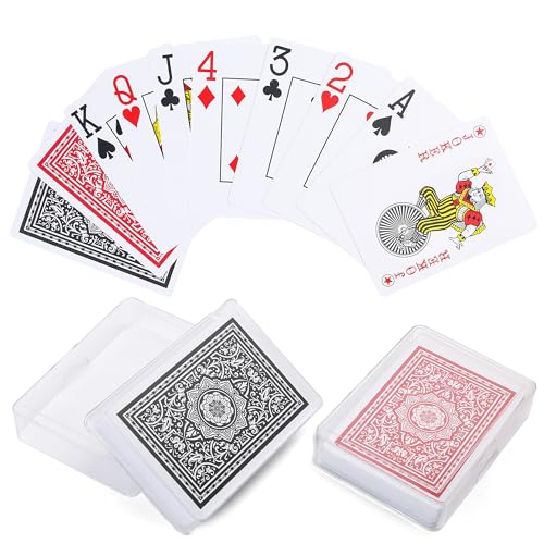 LotFancy Waterproof Playing Cards, Large Print...