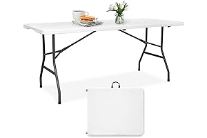 Fold In Half Table: Portable Utility Table for Convenience