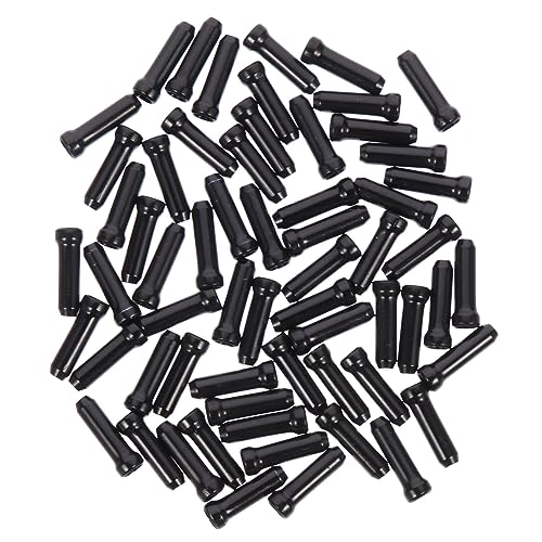 GAROZATION Aluminum Alloy Bike Brake Cable End Caps 50pcs Bicycle Cable End Caps Easy to Install