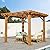 Thayer Outdoor 10' x 10' Pergola - Acacia Wood - Teak