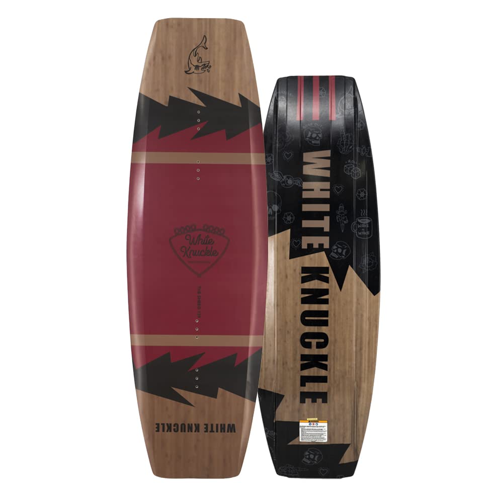White Knuckle The Shred 139cm Wakeboard - Beginner-Intermediate Level with Molded-in Fins