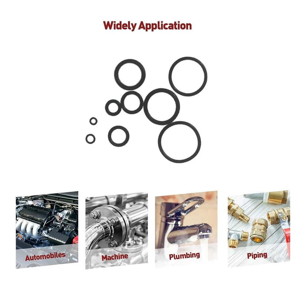 Kits de Botas de Velocidad Constante Surtido de juntas tóricas métricas 32 tamaños universales, kits caucho nitrilo NBR para reparación grifos fontanería automotriz Juego De Botas CV De Silicona