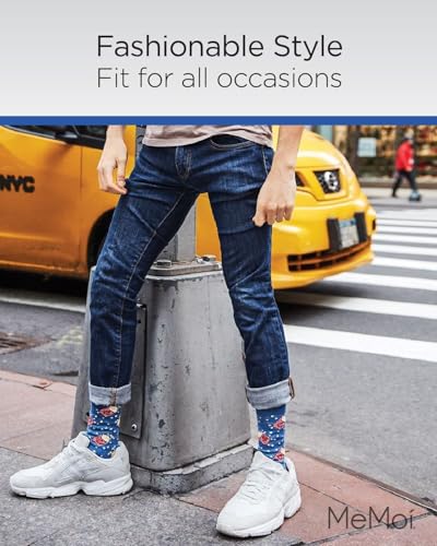 MeMoi Men's Pass The Popcorn Rayan Blend Novelty Crew Sock4