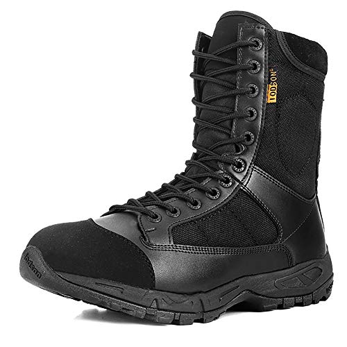 Botas de Combate Tácticas, Botas Militares Ligeras, Zapatos de Tobillo del Ejército Aerotransportado?44 EU,Black? 