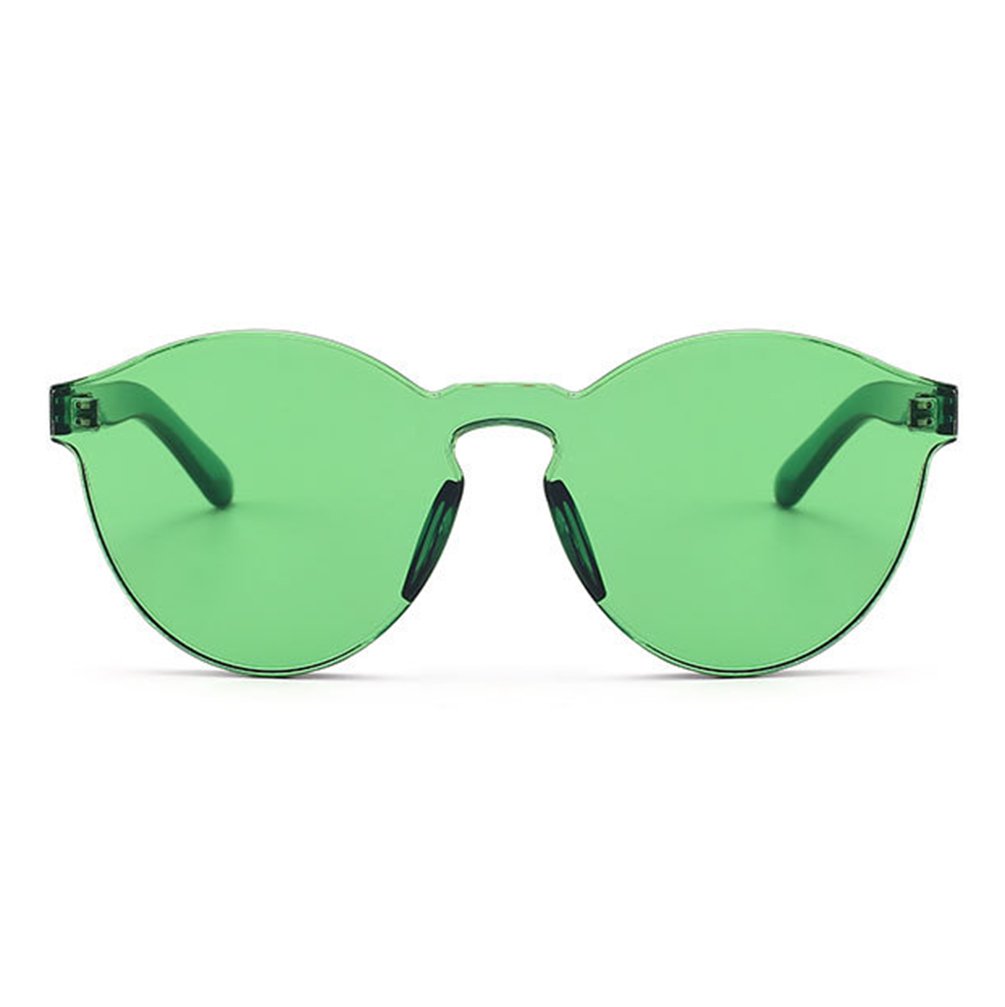 Armear Women Retro Rimless Round Sunglasses Tinted One Piece Lens Eyeglasses