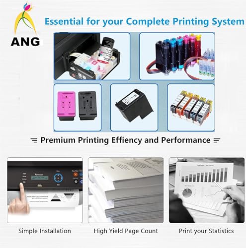 ANG Inkjet Refill Ink for use All Inkjet, deskjet, officejet Printers and Cartringes for H.p. priner cartridges &Cannon Printer cartridges (Full Set) - Image 4