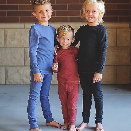 Kids Thermal Underwear Set Made in USA Sensory Friendly Kids Long Johns, Thermal Set for Boys Base Layer for Ski3