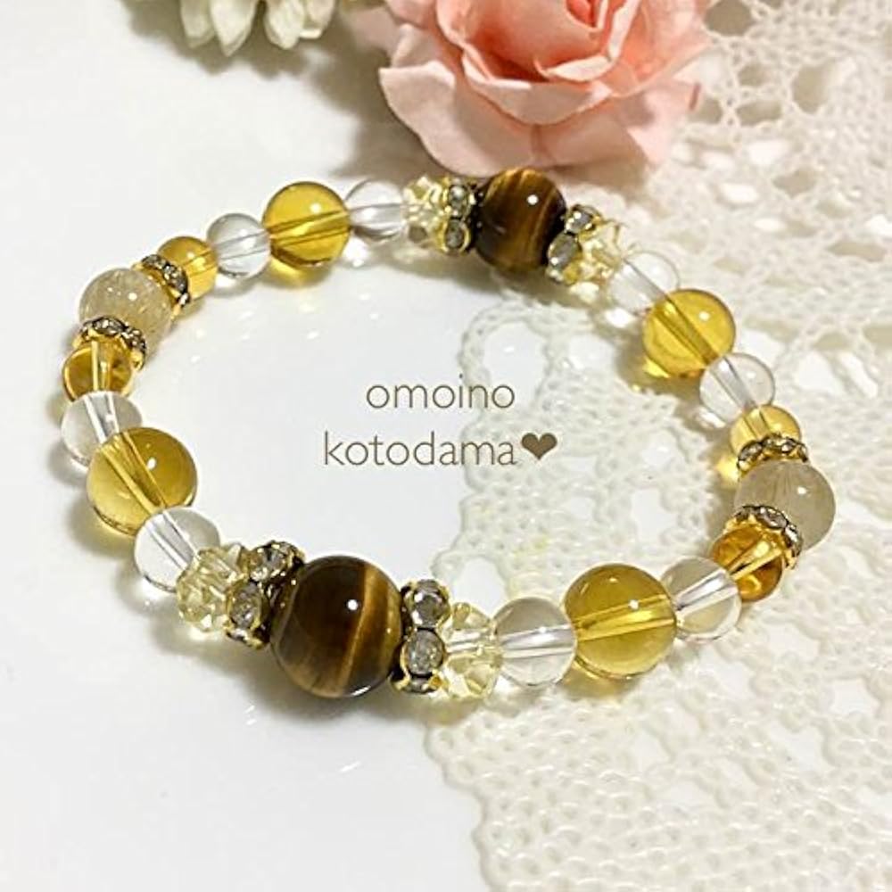 Amazon | 【仕事運 金運アップ 】ルチルクォーツ タイガーアイ