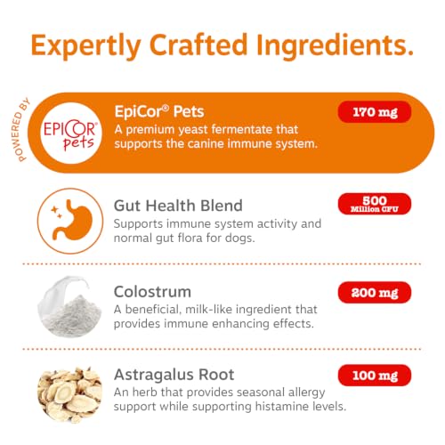 Image of Zesty Paws Dog Allergy Chews - Dog Allergy Relief, Peanut Butter, 90 Ct