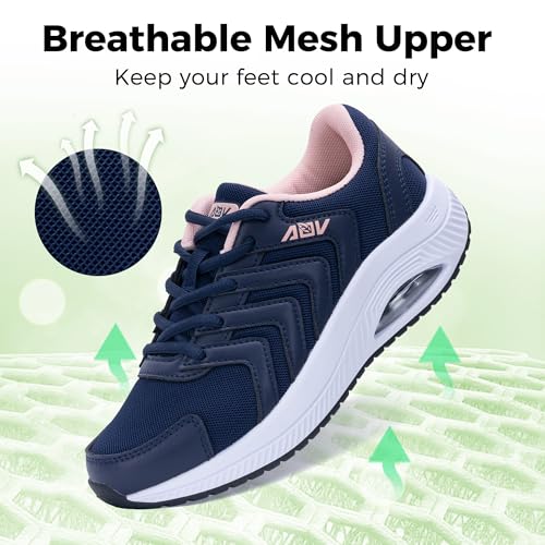 Image of AOV Women Arch Support Walking Shoes Orthotic Sneakers for Plantar Fasciitis Foot and Heel Pain Relief Tennis Shoes