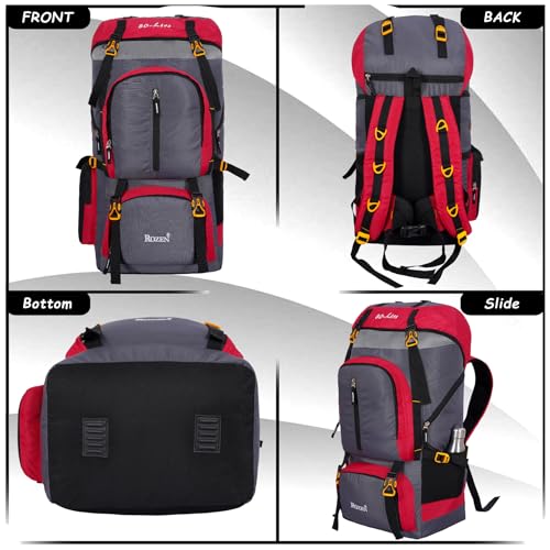 Image of 80L Travel Backpack for Outdoor Sport Camp Hiking Trekking Bag Camping Rucksack