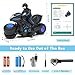 Eulogia Remote Control Motorcycle Toys New Upgraded RGB Wheels Lights, RC Motorbike with 2-in-1 Remote, Gesture Sensing Stunts Dirt Bike, 360° Rotating High Speed Motocross Car for Boys Girls Gift