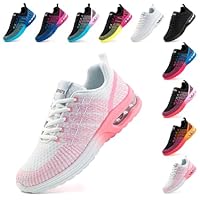 Hitmars Scarpe da Running Corsa Donna Respirabile Leggero Scarpe da Ginnastica Sportive Basse Interior Casual all'Aperto Fitness Running Sneakers Rosa 40 EU