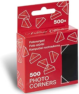 Clear Self Adhesive Photo Corners - Acid Free Picture Corner for Scrapbooking | 500 Archival Mounting Stickers for Scrapbooks & Photo Albums | Perfect Photo Holders for Creative Scrapbook