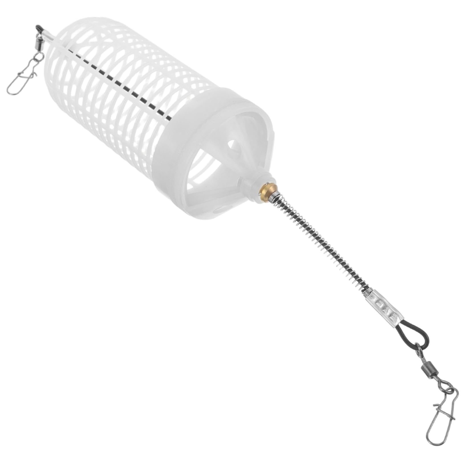 BESPORTBLE Fishing Bait Cage Feeder Holder Portable Plastic White Luminous Attracts Fish Balance Hook for Boat Fishing